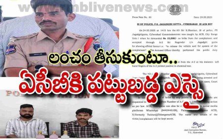 ACB Raids: లంచం తీసుకుంటూ ఏసీబీకి పట్టుబడ్డ ఎస్సై