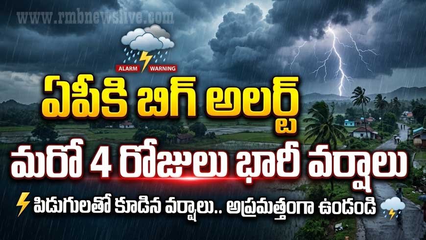 ఏపీకి బిగ్ అలర్ట్: మరో 4 రోజులు భారీ వర్షాలు..