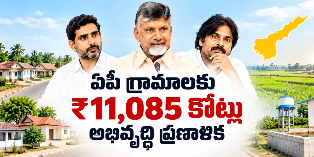 ఏపీ గ్రామాలకు ₹11,085 కోట్ల నిధులు.. అభివృద్ధి పనులకు భారీ ప్రణాళిక!